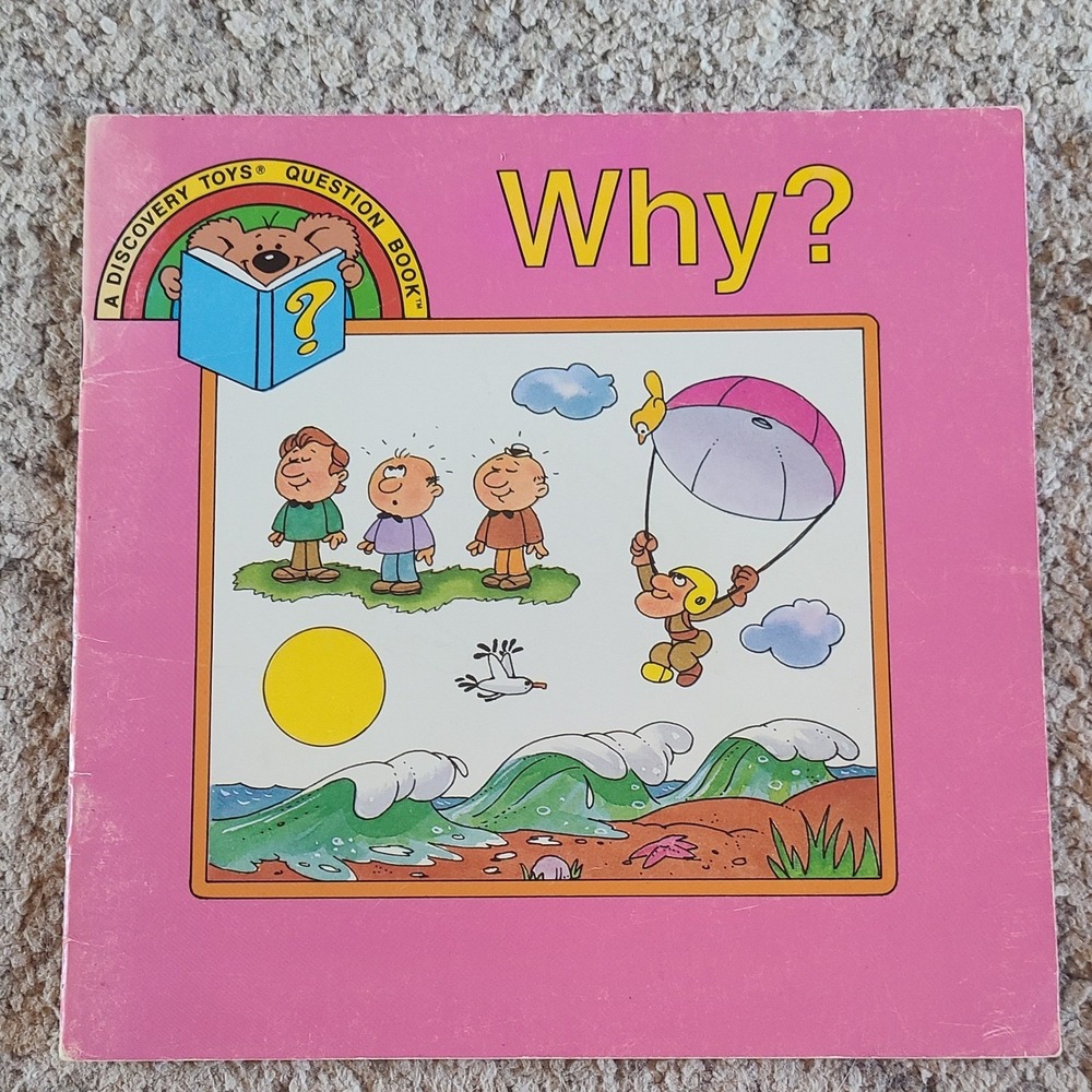 Discovery Toys Why? Question Book Vintage Childrens Educational Softcover Pink